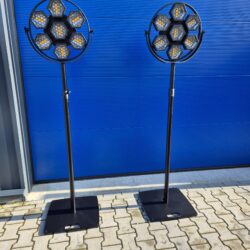 Retro licht op paalstatief 7x50W RGBW (set van 2)