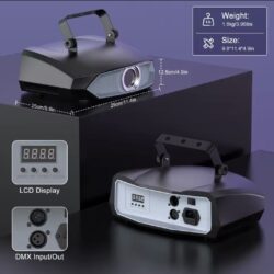 2W 3D Animatie RGB Laser